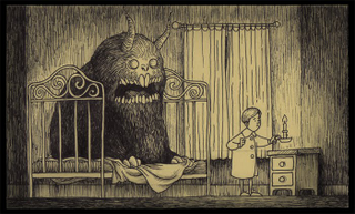 Illustration for article titled What if Edward Gorey drew Lovecraft's unspeakable horrors?